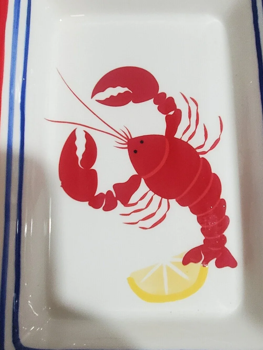 SONOMA LIFE & STYLE COASTAL NAUTICAL 3 PIECE SET NANTUCKET  SERVING DISH